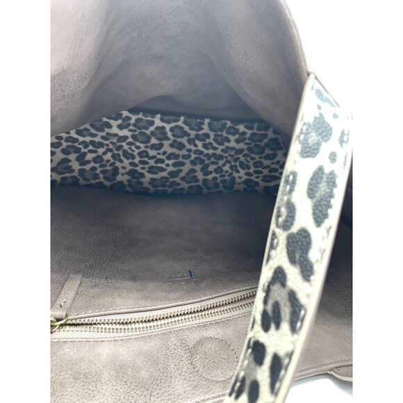 Joy Susan Reversible Tote Leopard/Grey - Picture 2 of 3
